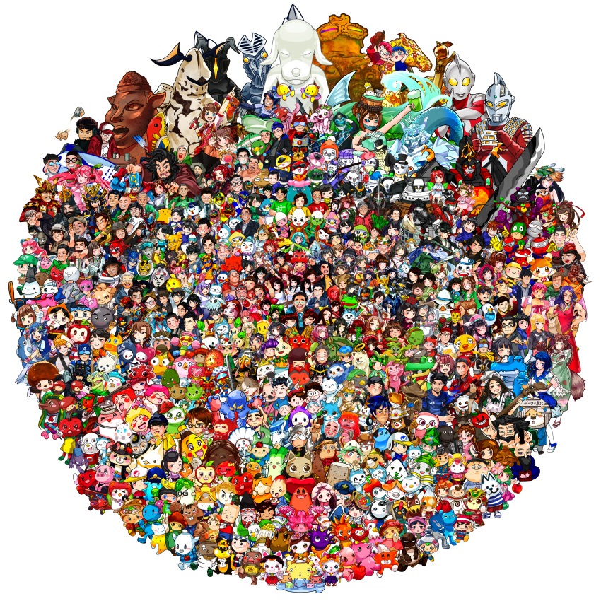 11_piki_no_neko, 6+boys, 6+girls, absurdres, amabie, aomori_prefecture, aomori_tetsudou_musume, apple