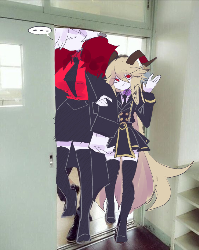 absurdres, funamusea, genderswap, highres, kyou_(funamusea), seasidedesire, yagi_(funamusea)