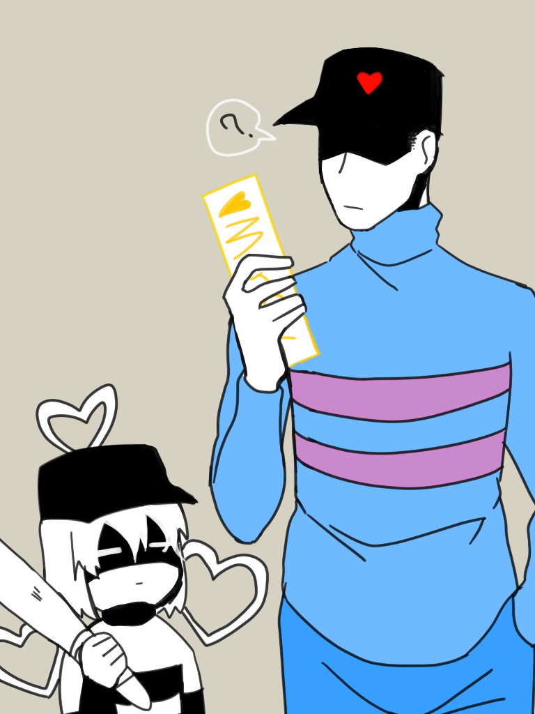 1boy, 1other, 2016, 2d, =_=, add-on_(off), ambiguous_gender, baseball_bat