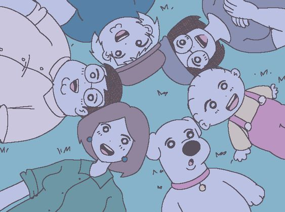 2girls, 4boys, artist_request, brian_griffin, brother_and_sister, brothers, chris_griffin, derivative_work