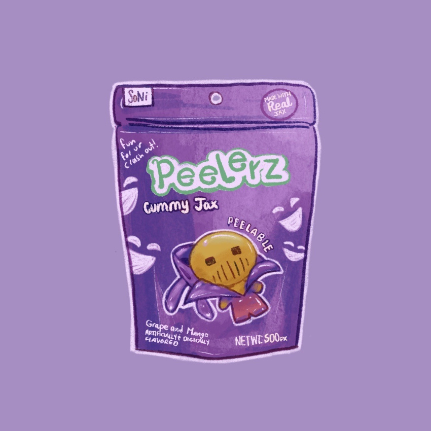 1boy, bag, candy, colored_teeth, commentary, english_commentary, food, food_focus