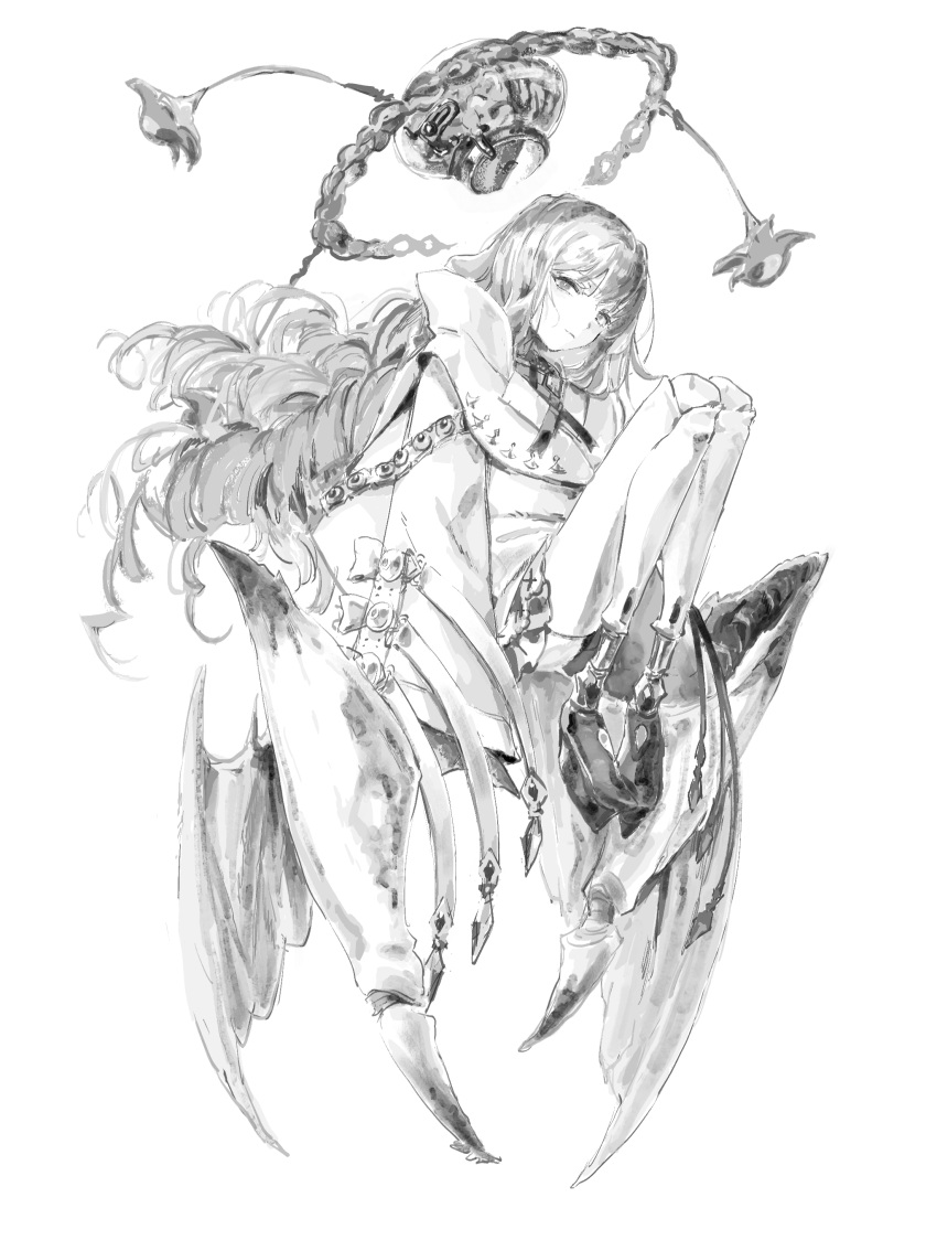 1girl, absurdres, brain, commentary_request, doll_(morimens), doll_joints, exposed_brain, expressionless