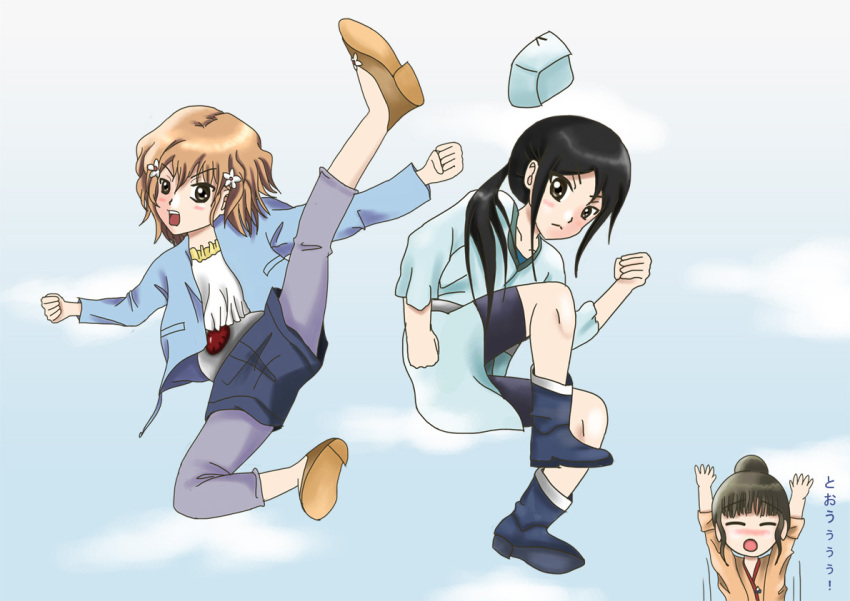 crossover, hanasaku, hanasaku_iroha, iroha, kamen, kamen_rider, matsumae_ohana, oshimizu_nako