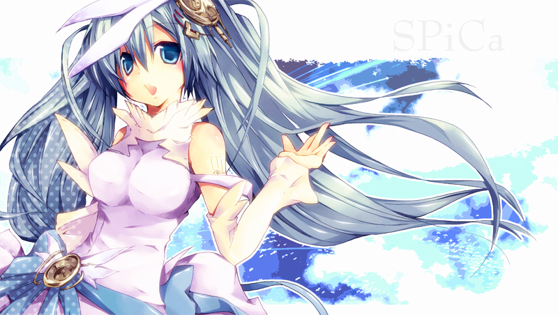 akina_rei, aqua_eyes, aqua_hair, detached_sleeves, hatsune_miku, long_hair, open_mouth, solo