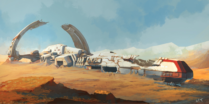 6+others, artist_request, blue_sky, carrier, combat_ship_(eve_online), commentary, cruiser_(eve_online), damaged