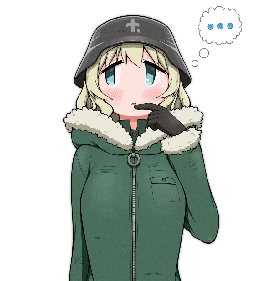 ..., 1girl, absurdres, black_gloves, blonde_hair, blush, breasts, buttons