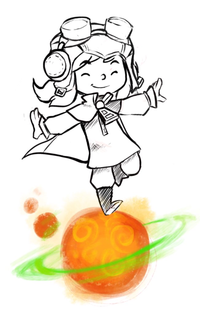 1girl, a_hat_in_time, alternate_headwear, aviator_cap, balancing, ball, boots, borrowed_accessory