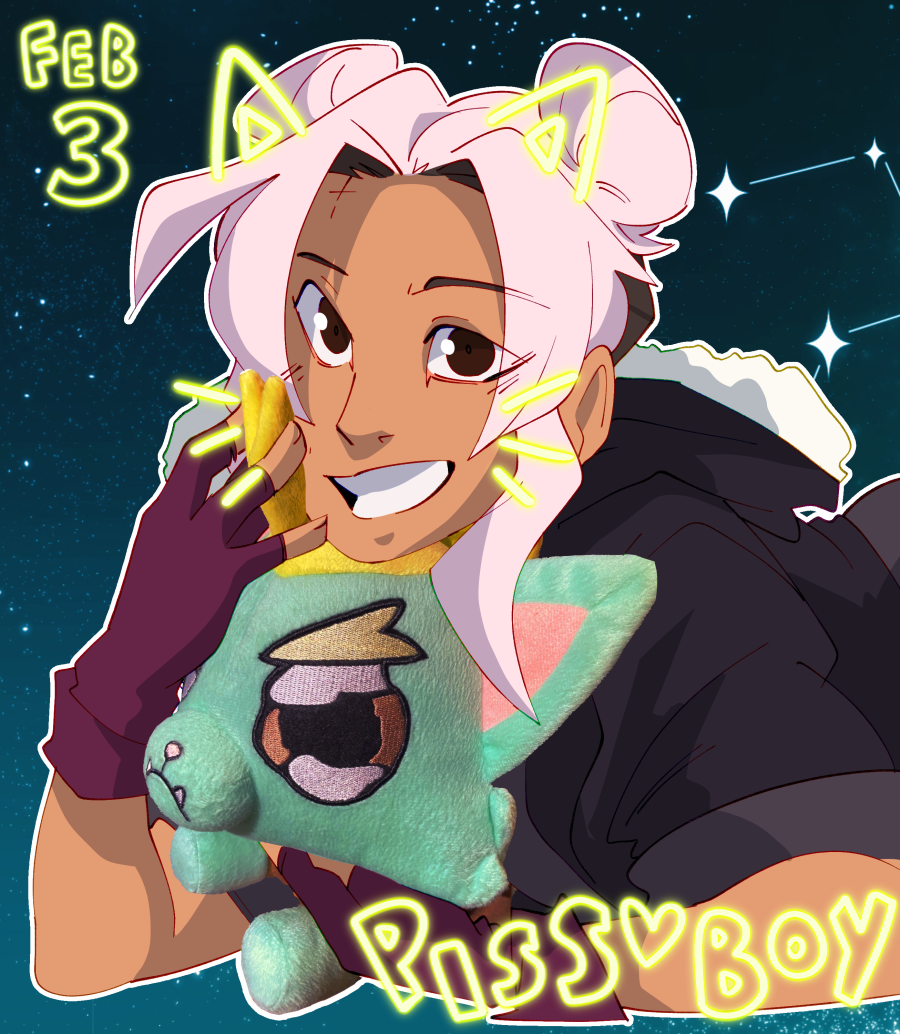 1girl, brown_eyes, cat, dark-skinned_female, dark_skin, double_bun, drawfee, drawn_ears