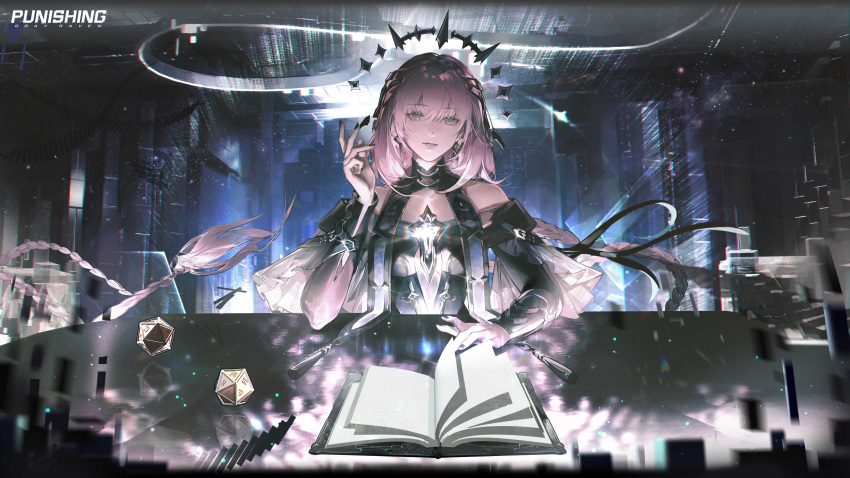 1girl, absurdres, artist_request, book, highres, ishmael:_parhelion_(pgr), ishmael_(pgr), looking_at_viewer