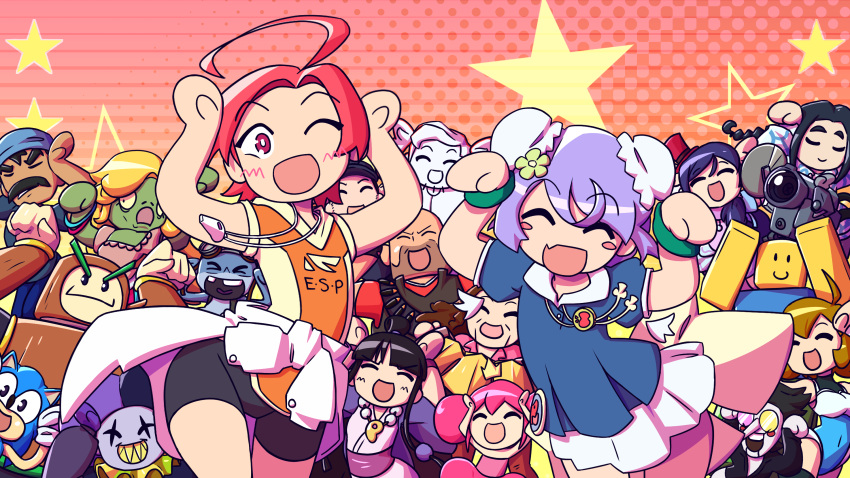 6+boys, 6+girls, caramelldansen, character_request, copyright_request, crazy_frog, crazy_frog_(character), crossover