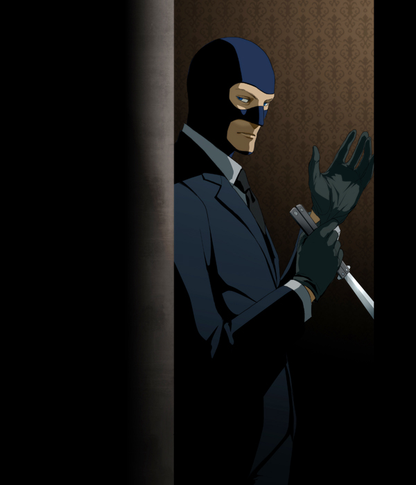 adjusting_gloves, balaclava, balisong, butterfly_knife, formal, gb_(doubleleaf), genmai_pudding, genmaipudding