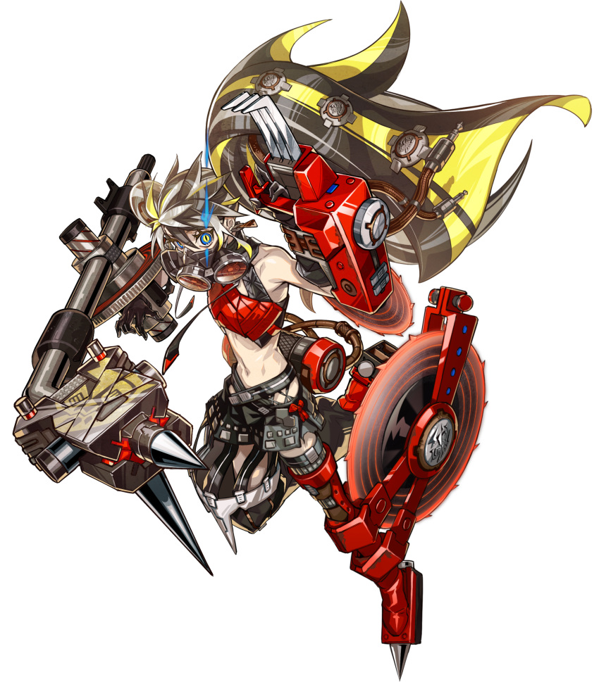 1girl, absurdres, anonymous_(yu-gi-oh!), asymmetrical_legwear, bare_shoulders, breasts, duel_monster, game_cg