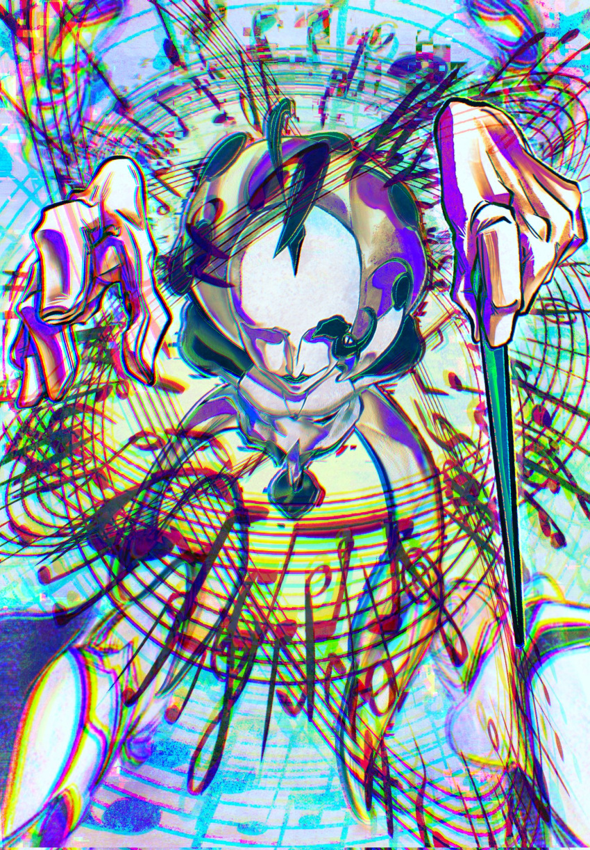 1other, conductor_baton, highres, lobotomy_corporation, mannequin, musical_note, project_moon, the_silent_orchestra