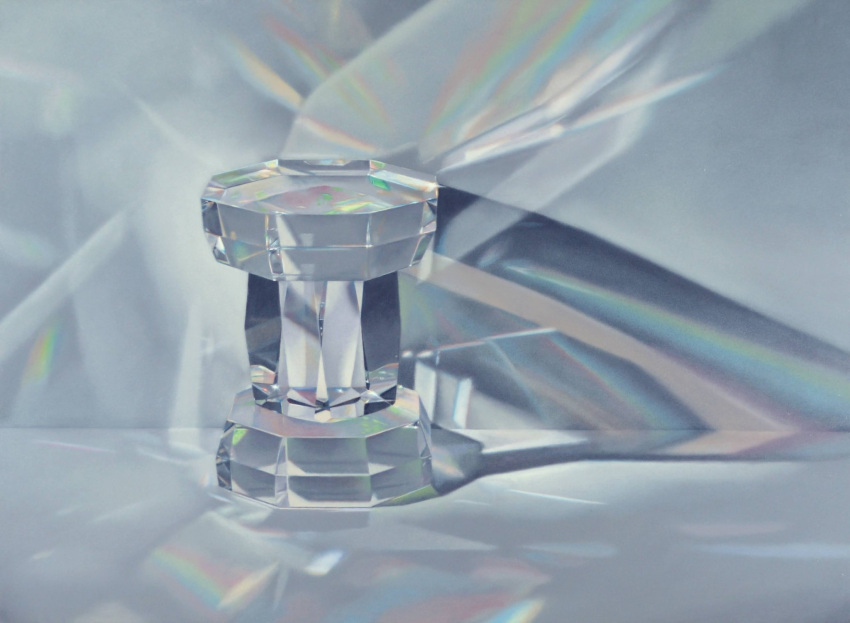 commentary_request, grey_theme, highres, naoya_ohtani, no_humans, object_focus, oil_painting_(medium), original, painting_(medium), still_life, tagme, traditional_media