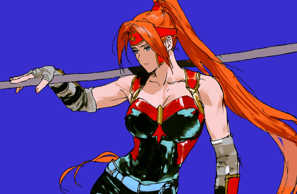 1girl, amazon_warrior, artemis_of_bana-mighdall, batman_(series), breasts, dc_comics, ghksxodh, holding