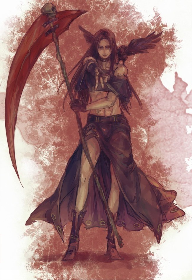 black_hair, boots, choker, fingerless_gloves, gloves, guilty_gear, hands, long_hair