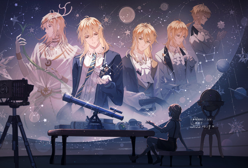 6+boys, absurdres, age_comparison, aged_down, ahoge, alkaid_mcgrath, alkaid_mcgrath_(awakening), alkaid_mcgrath_(eden)
