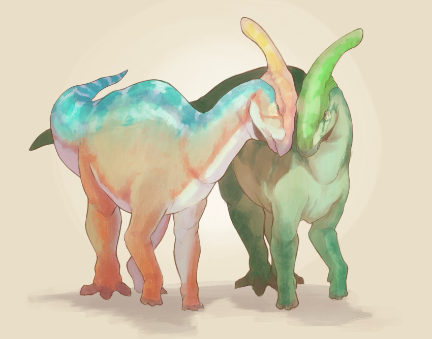 animal_focus, brown_background, closed_eyes, colored_skin, dinosaur, green_skin, highres, no_humans