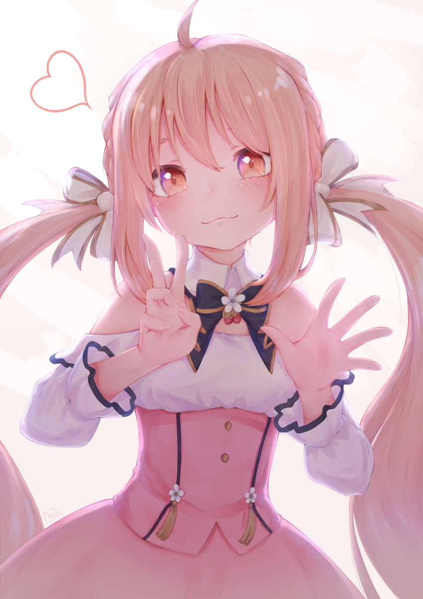 1girl, absurdres, bare_shoulders, black_bow, black_bowtie, blush, bow, bowtie