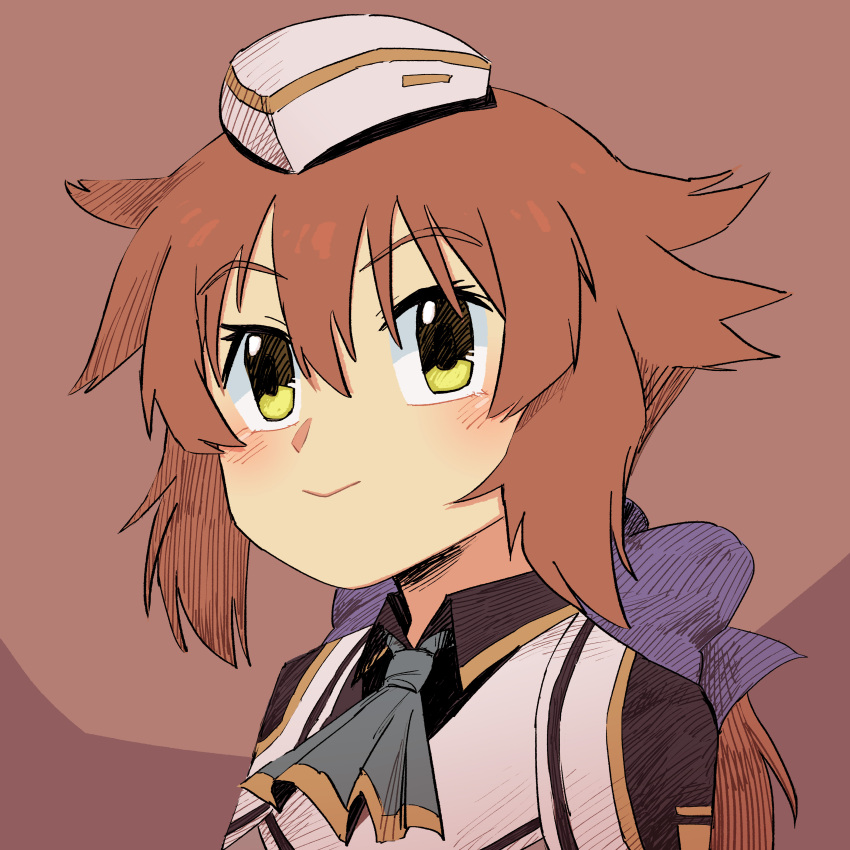 1girl, absurdres, ascot, bow, brown_hair, commentary, eiyuu_densetsu, english_commentary