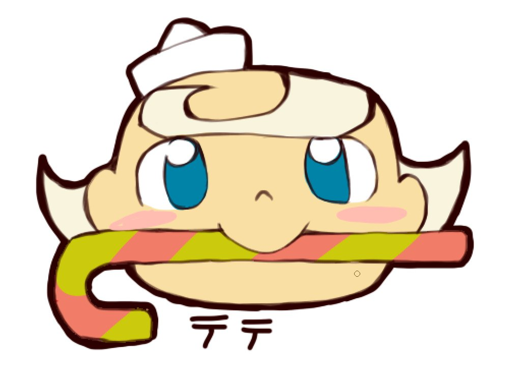 1boy, blonde_hair, blue_eyes, blush, candy, candy_cane, child, commentary