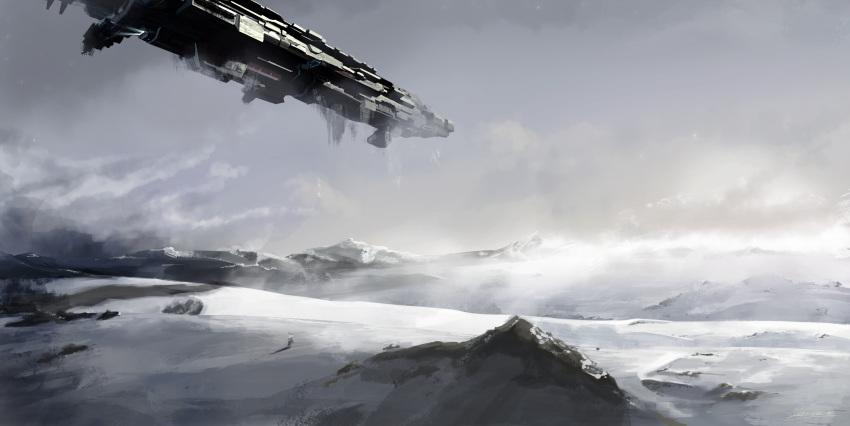 absurdres, airborne_aircraft_carrier, aircraft, airship, caldari_navy_(eve_online), caldari_state_(eve_online), capital_ship_(eve_online), carrier