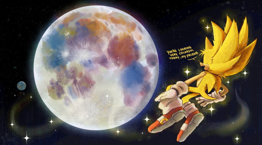 1boy, animal_nose, artemis_program, black_sky, commentary, earth_(planet), english_commentary, english_text