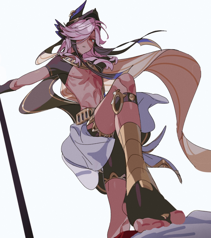1boy, absurdres, ancient_egyptian_clothes, animal_ear_helmet, animal_helmet, ankake9yakisoba, belt, black_gloves
