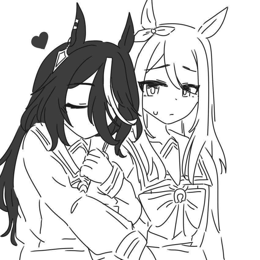 a4_(a4_0712), animal_ears, black_hair, bow, commentary_request, ear_bow, hair_between_eyes, highres