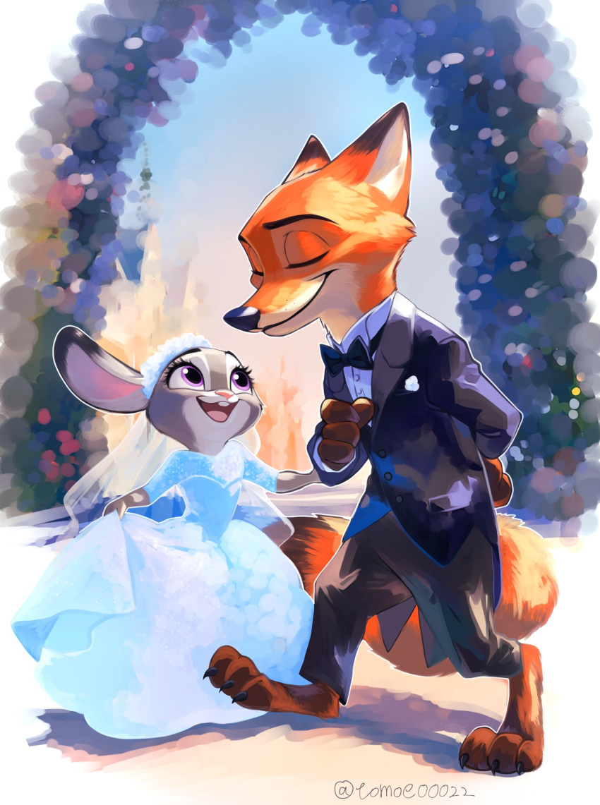 1boy, 1girl, :3, :d, alternate_costume, animal_ears, animal_feet, animal_nose