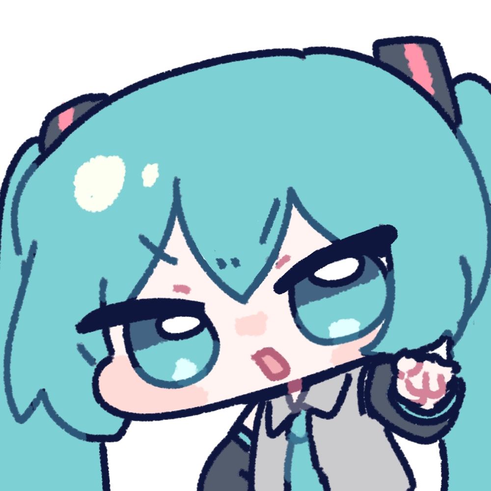 1girl, blue_eyes, blue_hair, chibi, chibi_only, commentary_request, hatsune_miku, miratsu_(miratsu169)