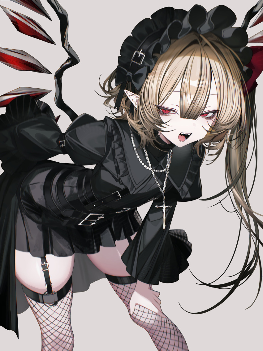 1girl, absurdres, alternate_costume, arm_belt, belt, black_belt, black_bonnet, black_dress
