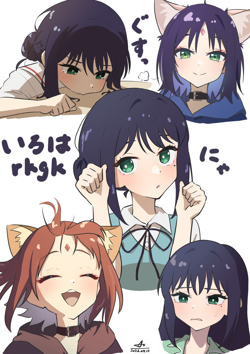 1girl, absurdres, animal_ears, asanagi_asu, black_choker, cho_kaguya-hime!, choker, commentary_request