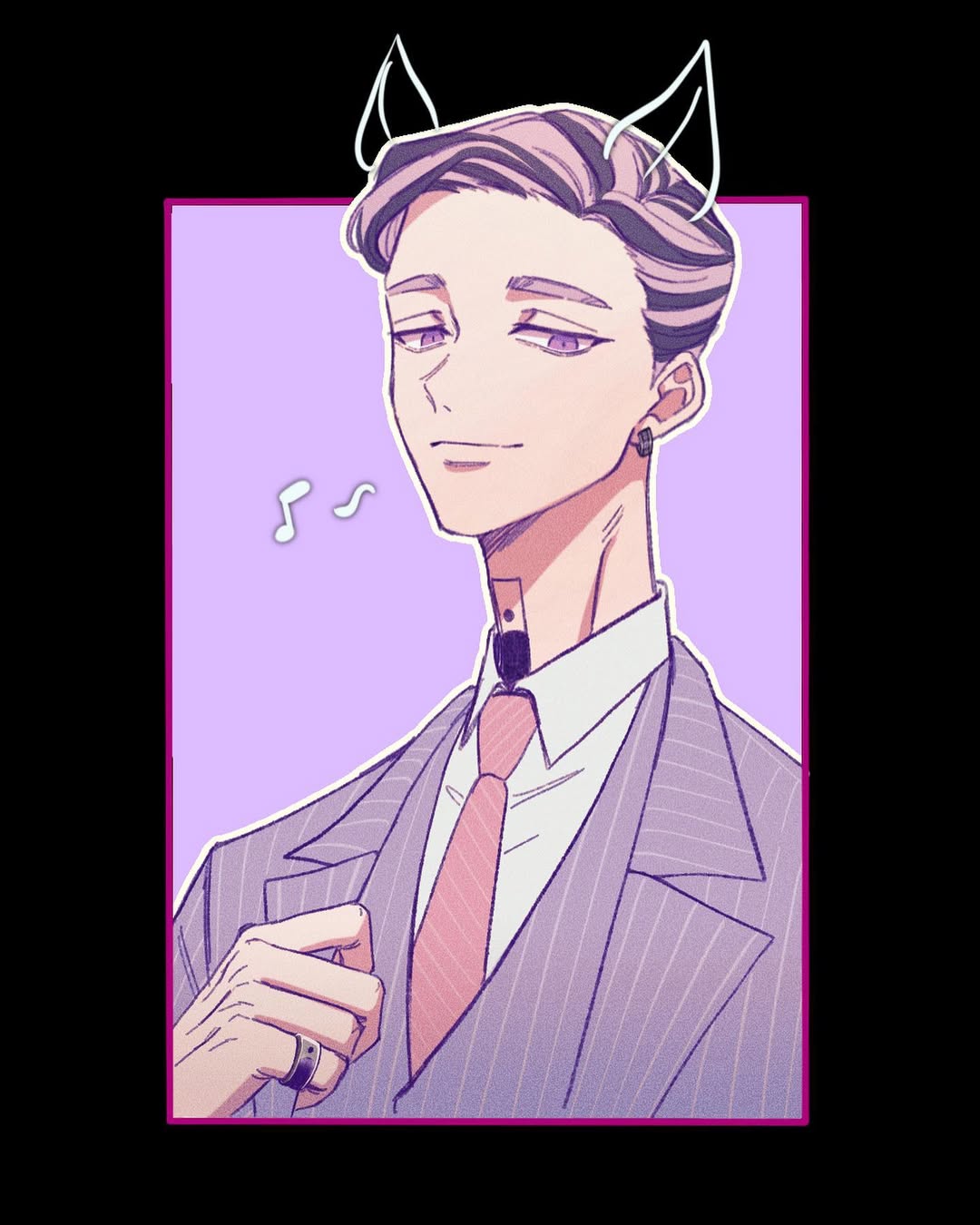 1boy, 29o52413, animal_ears, black_hair, collared_shirt, dog_ears, earrings, haitani_ran