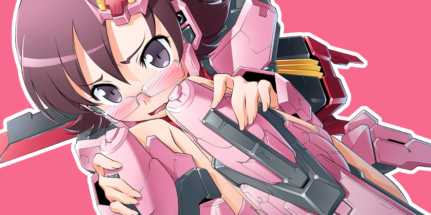 black_hair, cosplay, glasses, gundam, gundam_seed, kuzuryuu_kennosuke, mecha_musume, ore_no_imouto_ga_konna_ni_kawaii_wake_ga_nai