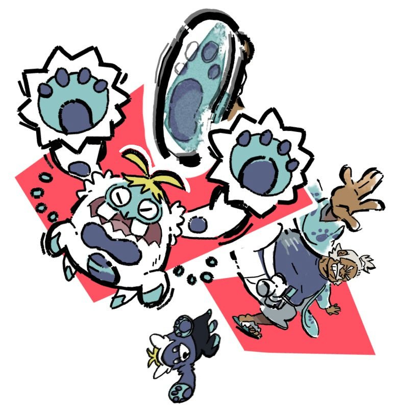 1boy, alternate_costume, aqua_jacket, aqua_sandals, arms_up, bewear, blue_shirt, chupstar