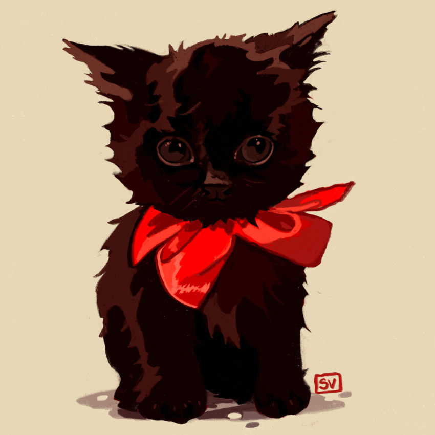 animal, animal_focus, cat, commentary, english_commentary, full_body, highres, looking_at_viewer