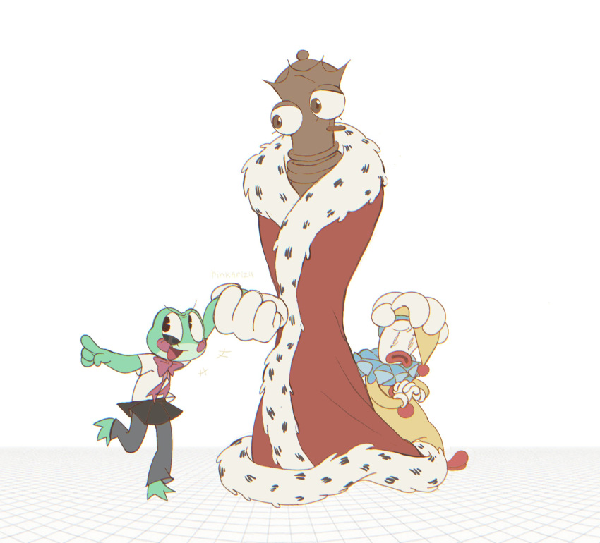 >:), 1boy, 2girls, :d, aged_down, aged_up, barefoot, black_skirt