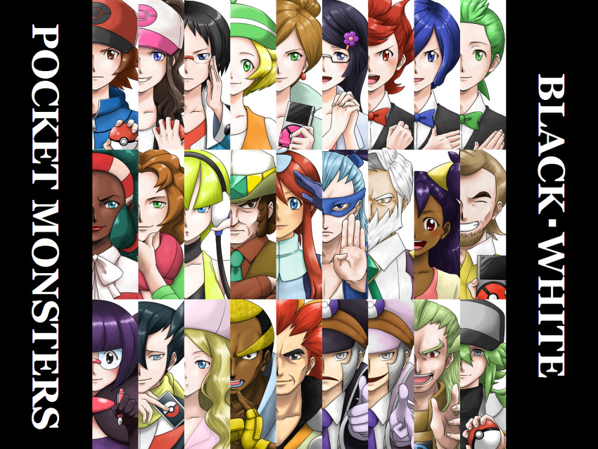 aloe_(pokemon), araragi_(pokemon), araragi_papa, arty_(pokemon), beard, bel_(pokemon), bell_(pokemon), blonde_hair