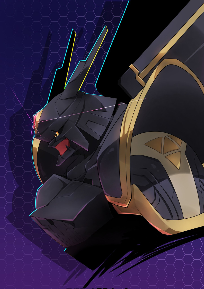 alphamon, armor, black_armor, black_helmet, commentary_request, digimon, digimon_(creature), forehead_jewel