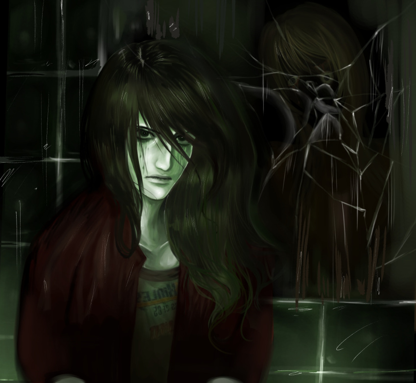 1girl, 2025, brunette, closed_mouth, deviantart, expressionless, female, female_only, final_destination_(movie), floptropican100709, long_hair, red_jacket, warner_bros, warner_bros., wendy_christensen, woman