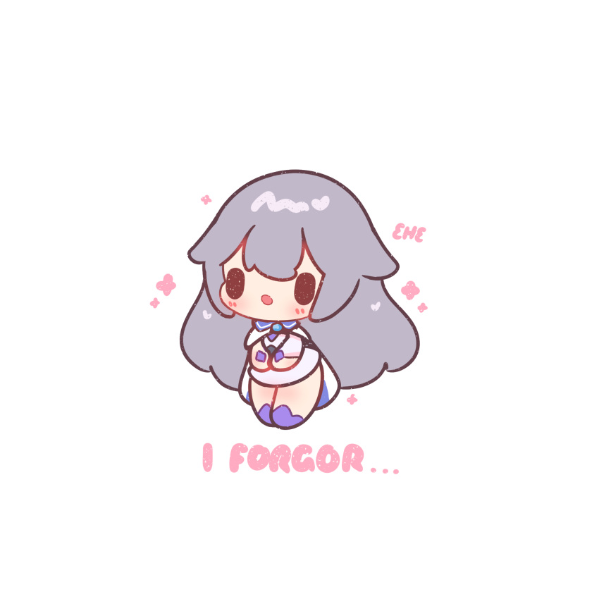 1girl, blush, chibi, chibi_only, commentary, decrilus, dress, english_commentary