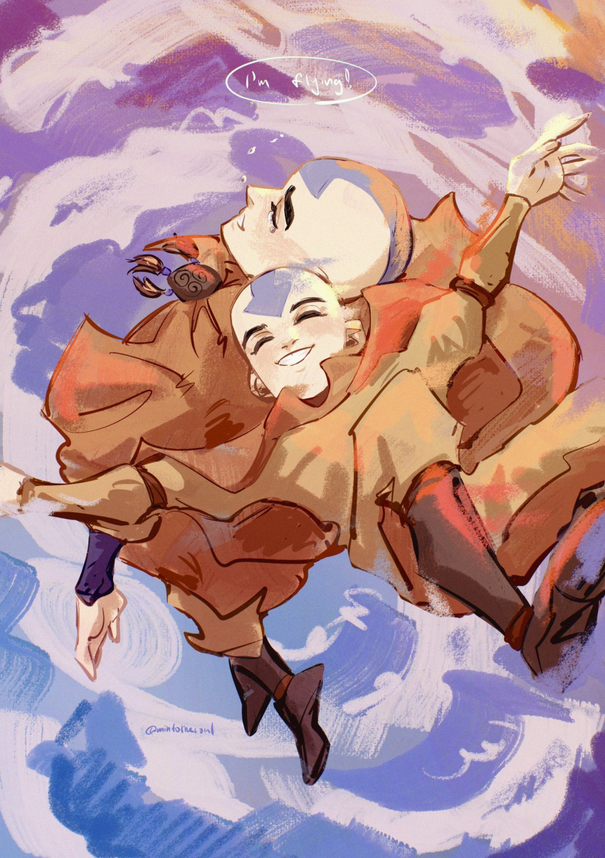 1boy, aang, aged_up, arrow_(symbol), arrow_tattoo, avatar:_aang_the_last_airbender, avatar:_the_last_airbender, avatar_legends