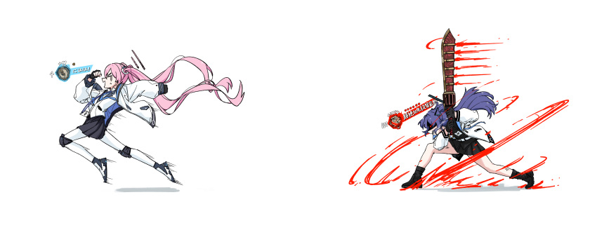 >_<, :d, absurdres, angry, arms_up, black_boots, black_skirt, blue_archive