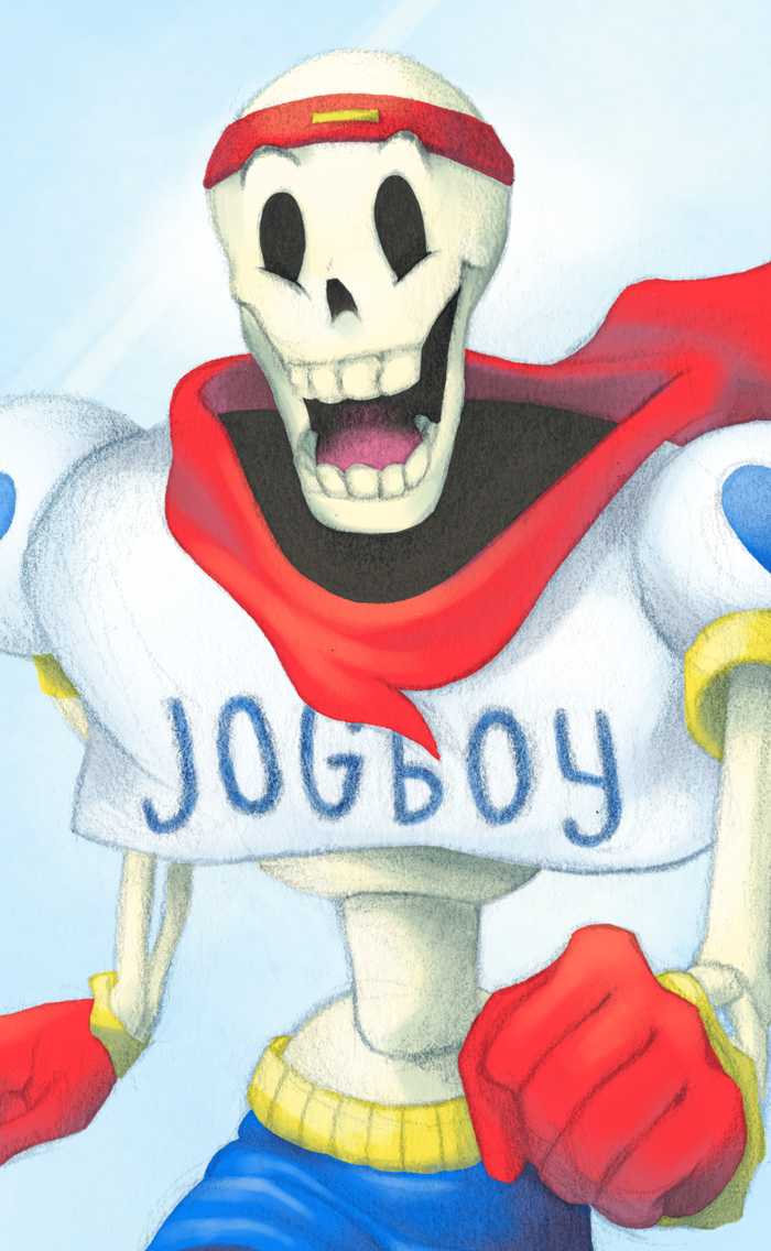 1boy, 2015, 2d, alternate_costume, aqua_background, blue_shorts, clenched_hands, clothes_writing
