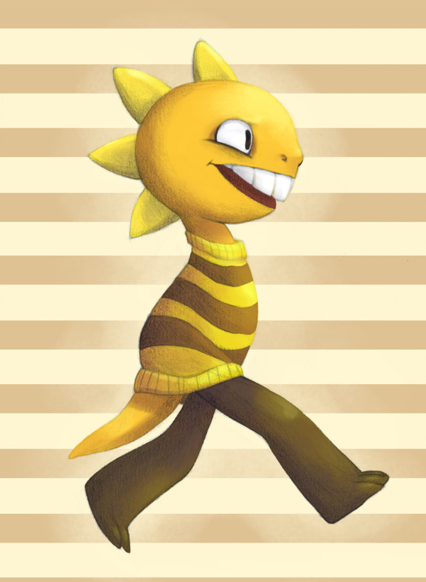 1other, 2015, 2d, ambiguous_gender, animal_nose, anthro, brown_background, colored_pencil_(medium)