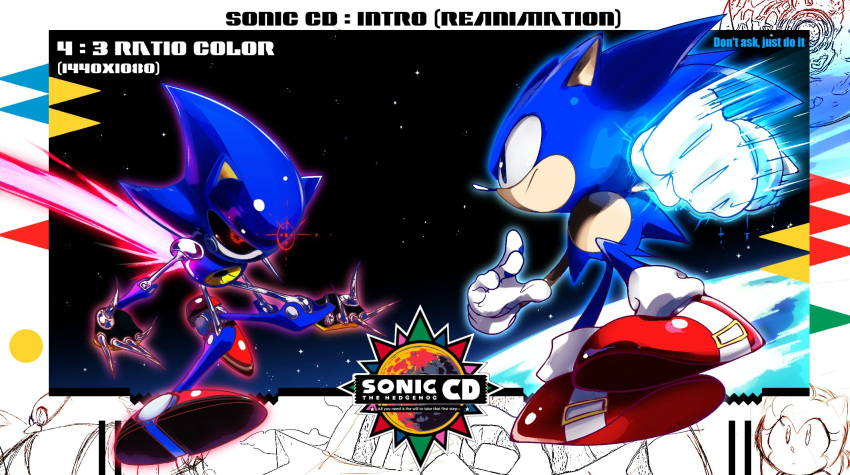 2boys, amy_rose, animal_nose, battle, black_sclera, blue_eyes, character_name, clenched_hand