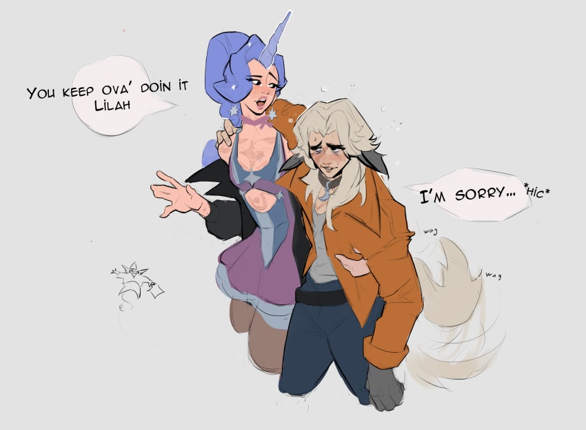absurdres, animal_collar, animal_ears, black_jacket, blue_hair, celeste_(deadlock), clothing_cutout, collar