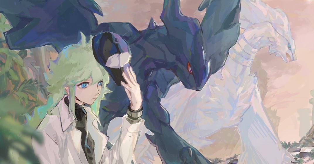 1boy, baseball_cap, black_hat, blue_eyes, claws, collared_shirt, commentary, dragon