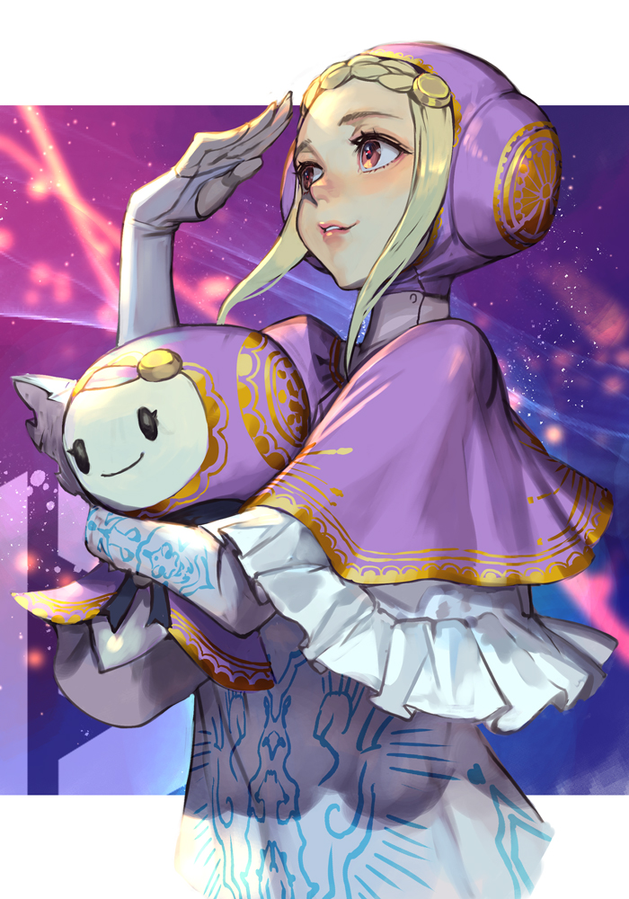 1girl, blonde_hair, breasts, capcom_fighting_allstars, capcom_fighting_jam, dress, gloves, hairpods